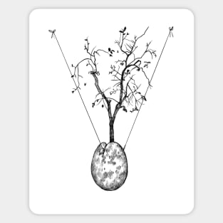 Suspended Orange Tree Sticker